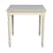 International Concepts Square Solid Wood Top Table, Turned Legs, Unfinished, 30 W, 30 L, 30 in H, Wood, Unfinished K-3030-330T - alternate 3